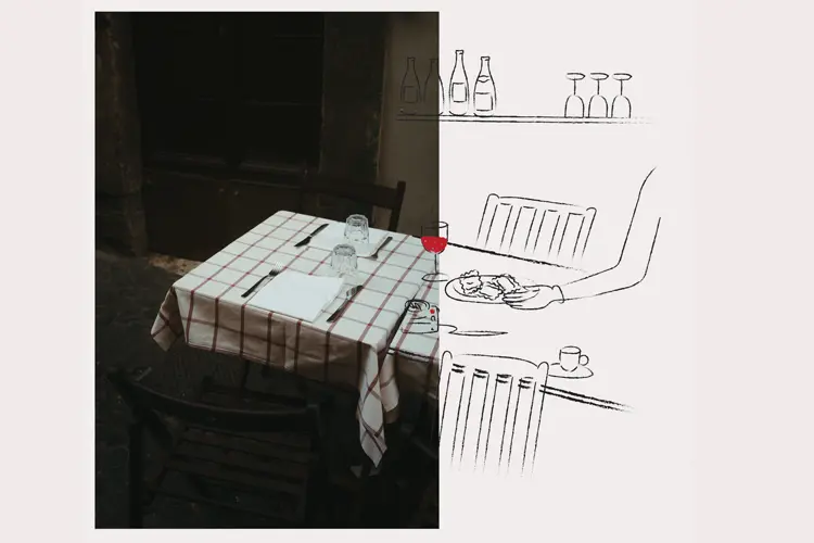 将摄影结合插画