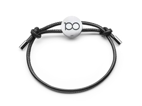 徕卡手链配吊坠，皮革材质，黑色，徕卡100周年纪念款 - null