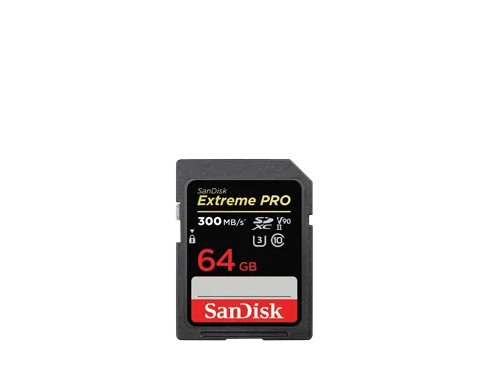 闪迪至尊超极速SDHC存储卡 64GB 300MB/s